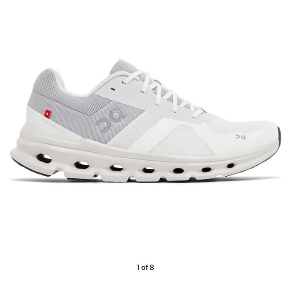 On Running Shoes - On Running Women's White and Gray Sneakers oncloud cloud runner white frost